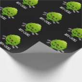Arti-choke Funny Veggie Artichoke Pun Dark BG Cadeaupapier (Hoek)