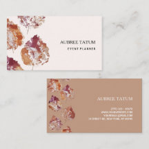 Artiatic Rustic Watercolor Falling Leaves Autumn