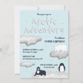 Artic Adventure Birthday Uitnodiging (Voorkant)