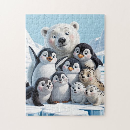 Artic Animals Legpuzzel (Verticaal)
