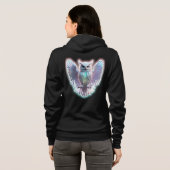 Artic Owl Fleece Deken Hoodie (Achterkant volledig)