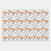 Artic Pattern Waterverf Polar Animals Seal Walrus Inpakpapier Vel (Voorkant 3)