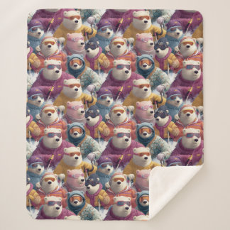 Artic Polar Bears Ski Club Sherpa Deken