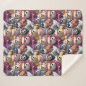 Artic Polar Bears Ski Club Sherpa Deken (Voorkant (horizontaal))