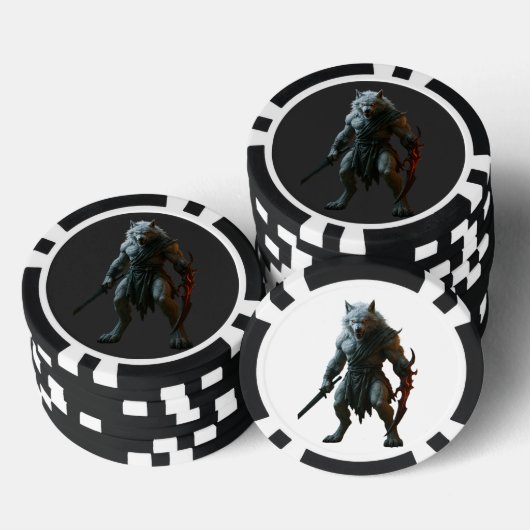 Artic Werewolf Poker Chips (Opstapeling)