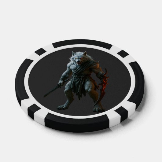 Artic Werewolf Poker Chips (Enkel)
