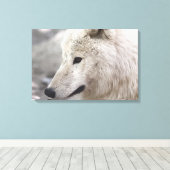 Artic Wolf Lovers Canvas Afdruk (Insitu (Houten vloer))