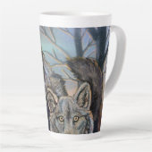 Artic Wolves Wintery Latte Mok (Rechterhoek)