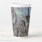 Artic Wolves Wintery Latte Mok (Voorkant)