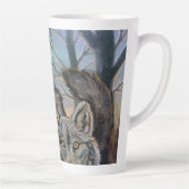 Artic Wolves Wintery Latte Mok (Rechts)