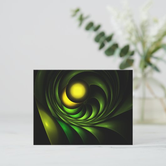 Artichoke Abstract fractal Artwork Briefkaart (Staand voorkant)