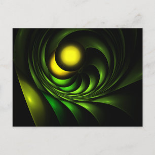 Artichoke Abstract fractal Artwork Briefkaart
