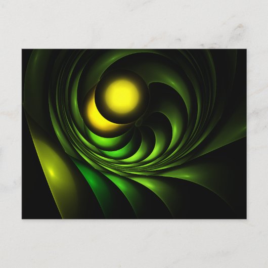 Artichoke Abstract fractal Artwork Briefkaart (Voorkant)