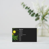 Artichoke Abstract fractal Artwork Visitekaartje (Staand voorkant)