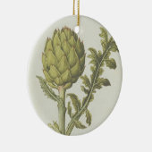 Artichoke: Cynara scolymus, c.1568 Keramisch Ornament (Rechts)