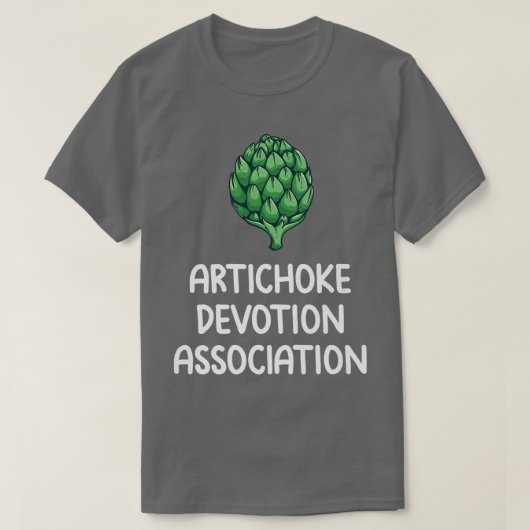 Artichoke Devotion Association Love Vegetables Eat T-shirt (Design voorkant)