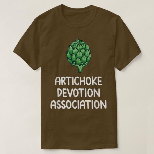 Artichoke Devotion Association Love Vegetables Eat T-shirt (Design voorkant)