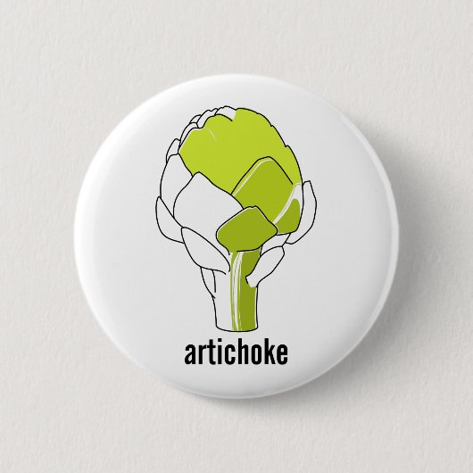 Artichoke Doodle Art Button (Voorkant)