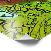 ARTICHOKE FLOWER FOTO AFDRUK (Hoek)