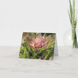 Artichoke Flower Photo Folded Note Kaart