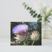 Artichoke Flowers Briefkaart (Staand voorkant)