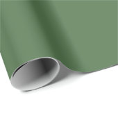 Artichoke-groen (vaste kleur) cadeaupapier (Rol Hoek)