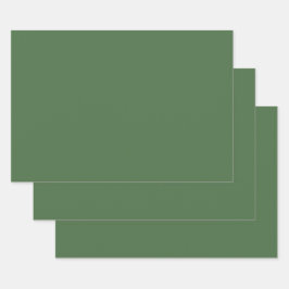 Artichoke-groen (vaste kleur) inpakpapier vel