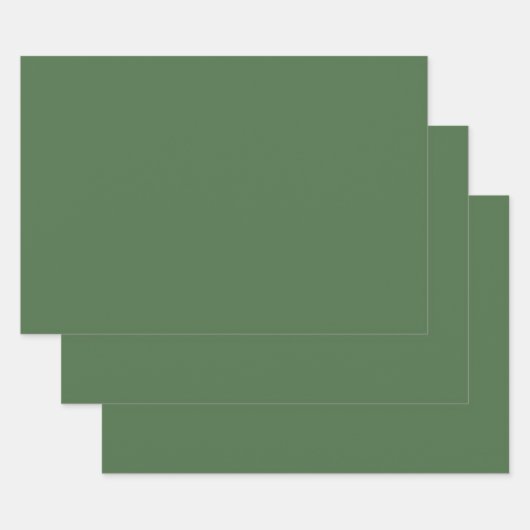 Artichoke-groen (vaste kleur) inpakpapier vel (Set)