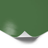 Artichoke-groen (vaste kleur) perfect poster (Hoek)