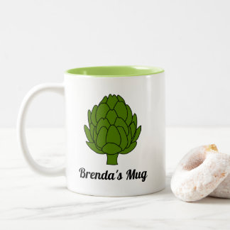 Artichoke Lover Gift Tweekleurige Koffiemok