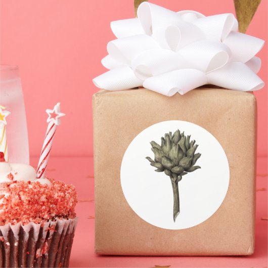 Artichoke Ronde Sticker (Feest)