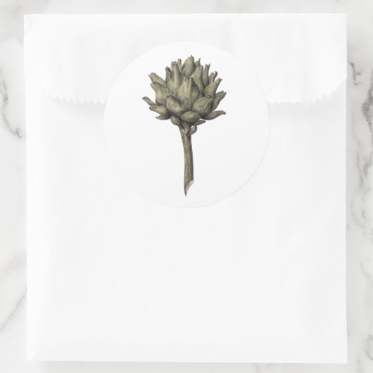 Artichoke Ronde Sticker (Tas)