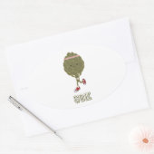 Artichoke Runner 50K Ovale Sticker (Envelop)