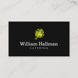 Artichoke Screen Print Catering Logo Groen/Zwart Visitekaartje