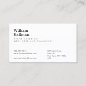 Artichoke Screen Print Catering Logo Groen/Zwart Visitekaartje (Achterkant)