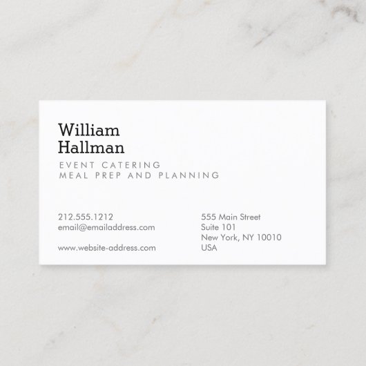 Artichoke Screen Print Catering Logo Groen/Zwart Visitekaartje (Achterkant)