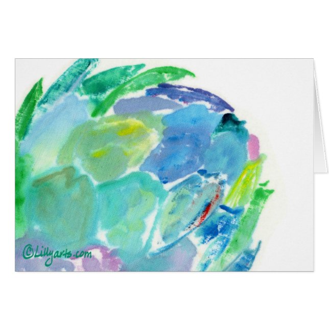 Artichoke Song Acrylverfkaart (Voorkant Horizontaal)