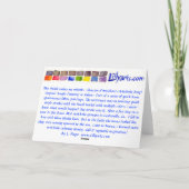 Artichoke Song Fine Art Painting Card Kaart (Achterkant)