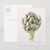 Artichoke Study 1993 Briefkaart (Voorkant / Achterkant)