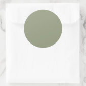 Artichoke (vaste kleur) ronde sticker (Tas)