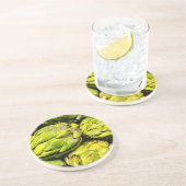 Artichoke Zandsteen Onderzetter (Zijkant)