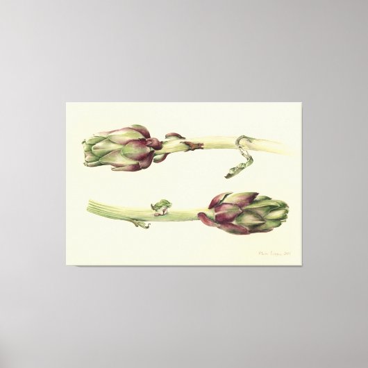 Artichokes 2005 canvas afdruk (Voorkant)