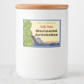 artichokes bewerkbare recept sticker (Voorkant)