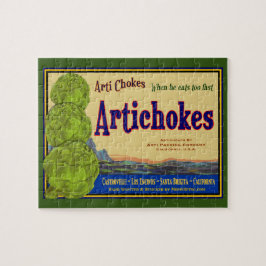 Artichokes  Crate Art Jigzaag Puzzle Legpuzzel