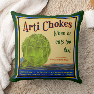 Artichokes  Crate Art Pillow Kussen