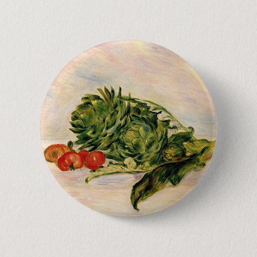 Artichokes en tomaten ronde button 5,7 cm (Voorkant)