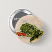 Artichokes en tomaten ronde button 5,7 cm (Voorkant /achterkant)
