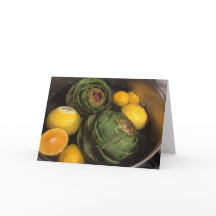 Artichokes & Ontvang op gevouwen Wenskaart