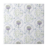 Artichokes Provence with Bee Seamless Ceramic Tile Tegeltje (Voorkant)
