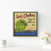 Artichokes Retro Kitchen wandklok (Huis)